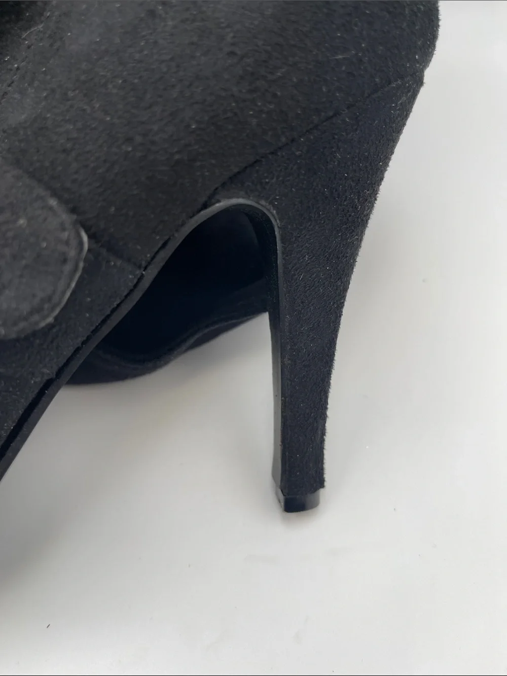 Rue21 Black Over-the-Knee Stiletto Boot with Rhinestone Buckle